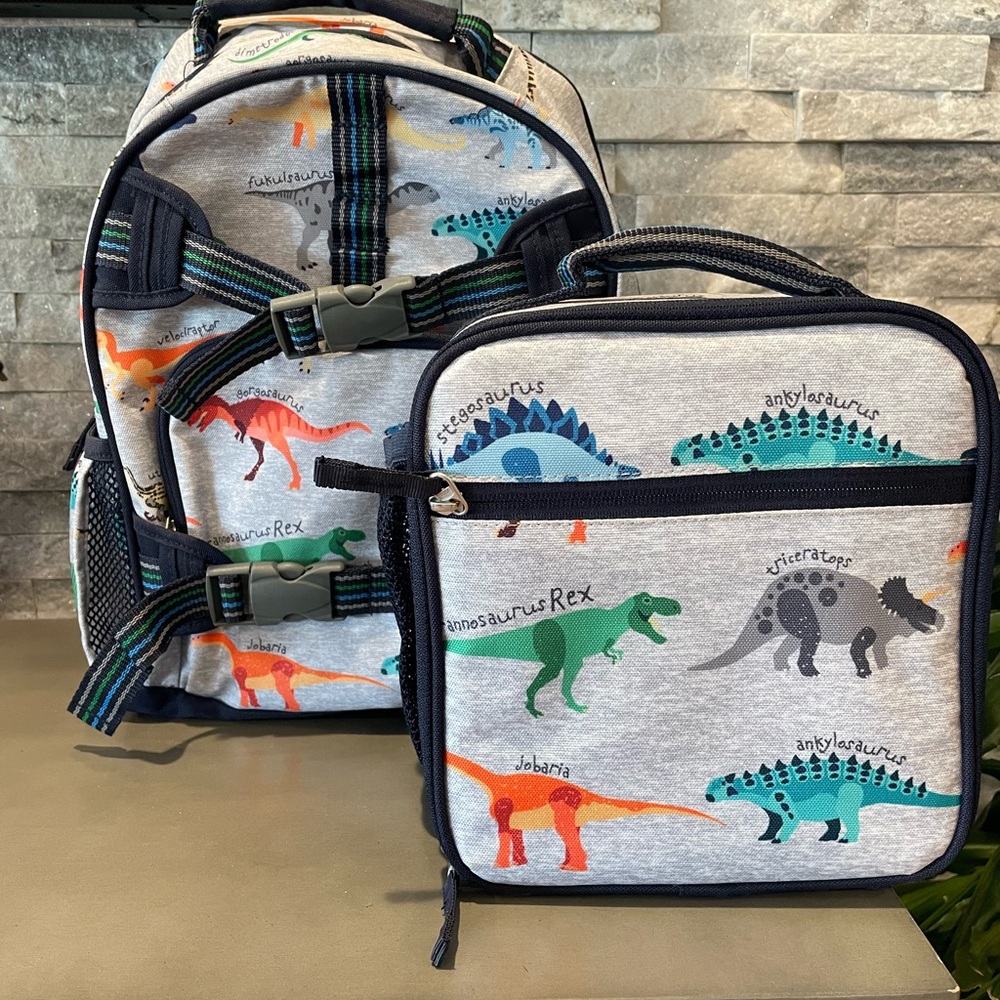 Pottery Barn Kids Dinosaur Adventure Backpack and Lunchbox